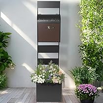 ゴミ箱　傘立て　プランターカバー　収納 楽天市場】傘立て おしゃれ 屋外 ゴミ箱 フック 付き 木目 調